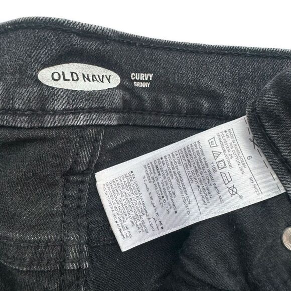 Old Navy Curvy Skinny Black Jack Women’s Size 6 - Picture 6 of 8